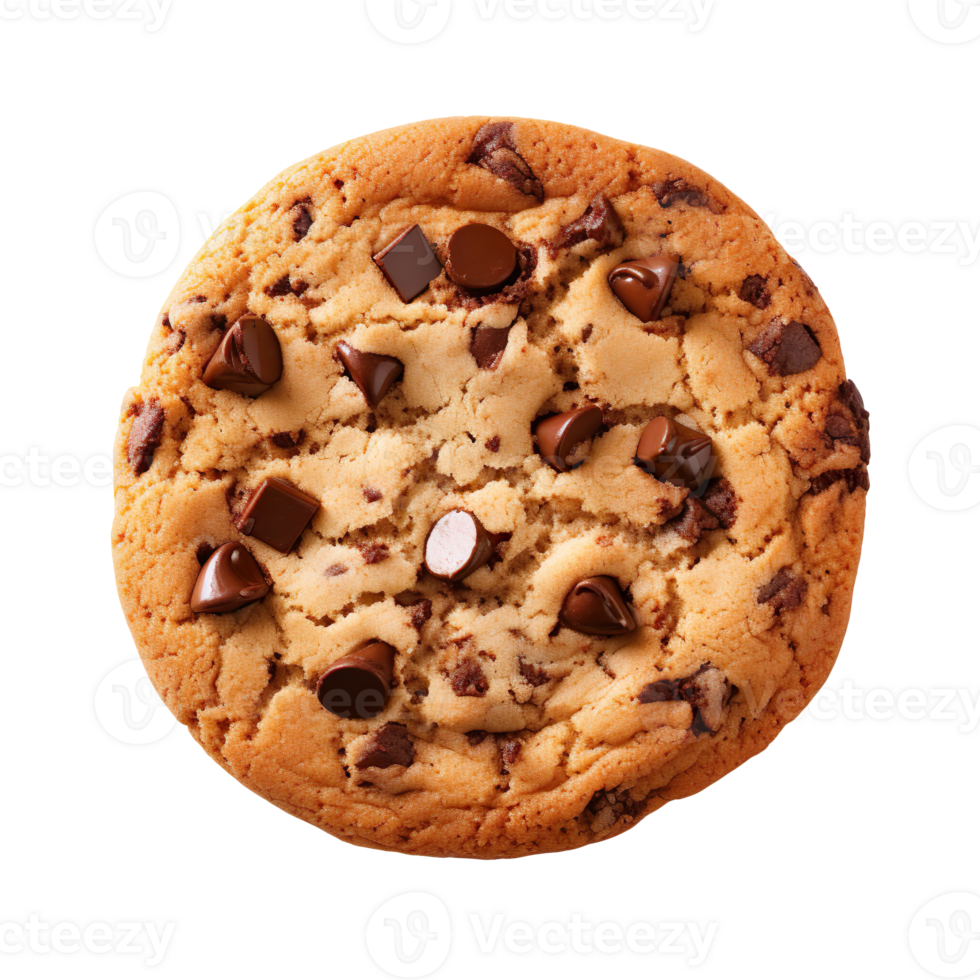 Chocolate Chip Cookie isolated on transparent background png