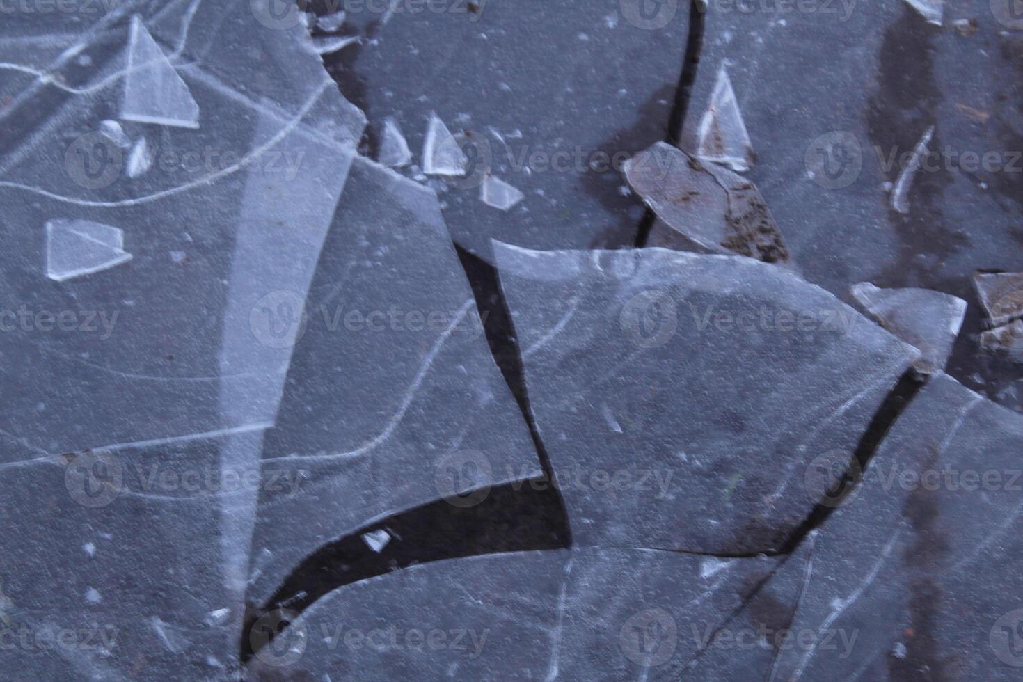 Ice winter broken ice chunks background winter photo
