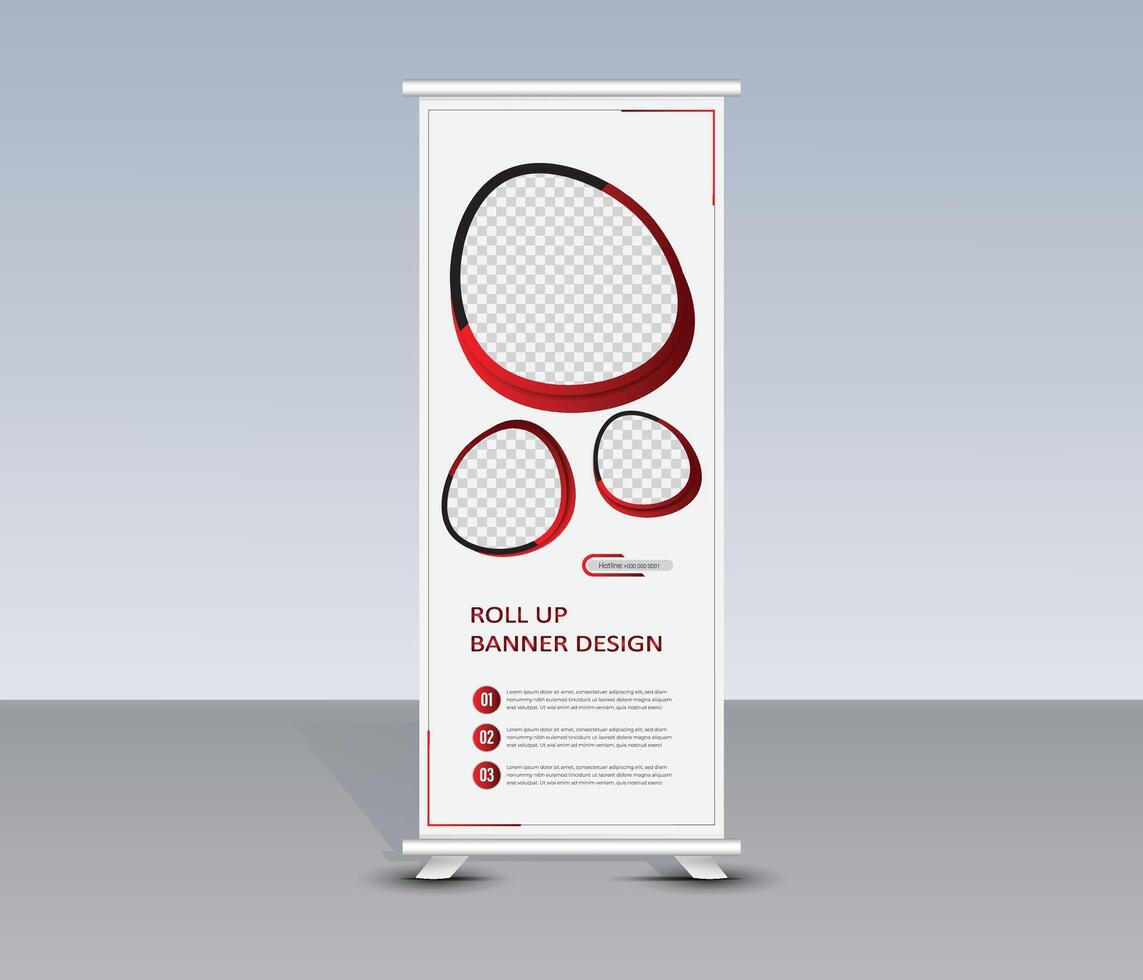 Travel roll up banner template design for travel agency, marketing, display, x-banner design. vector