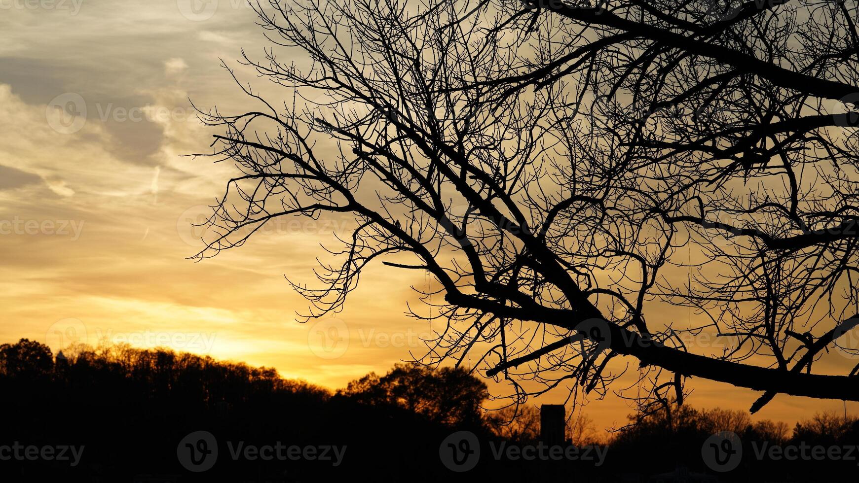 The beautiful sunset sky view with the colorful clouds as background photo