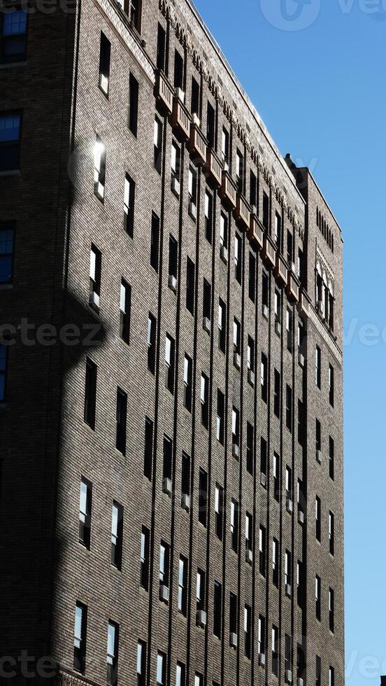 The beautiful Philadelphia city view with the warm sunlight on it photo