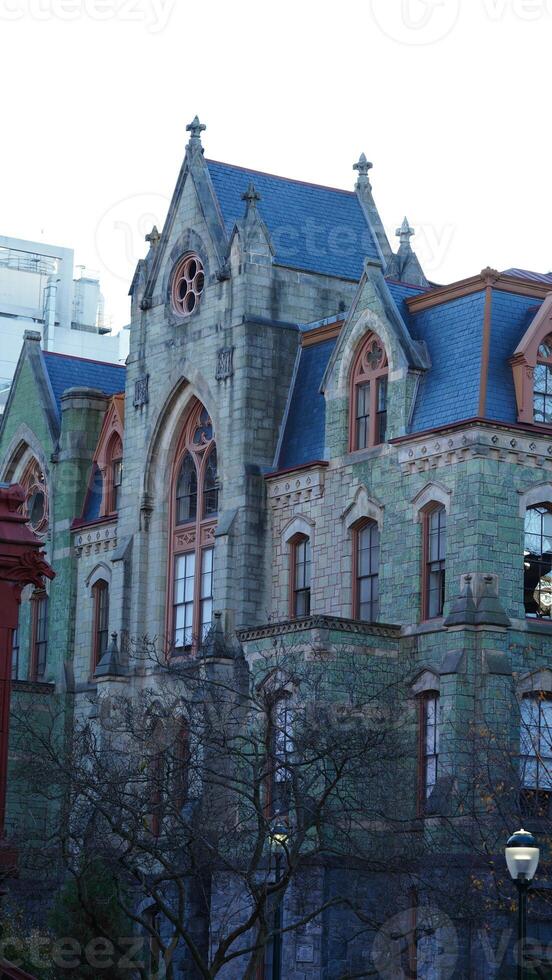 The old architectures located in the University of Pennsylvania in Philadelphia photo