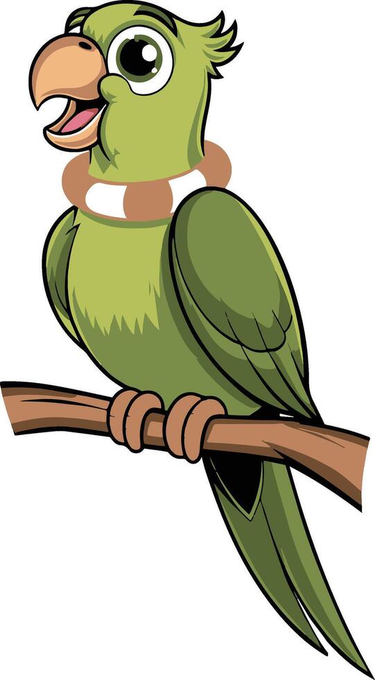 Parrot art illustration design. Ai generate vector