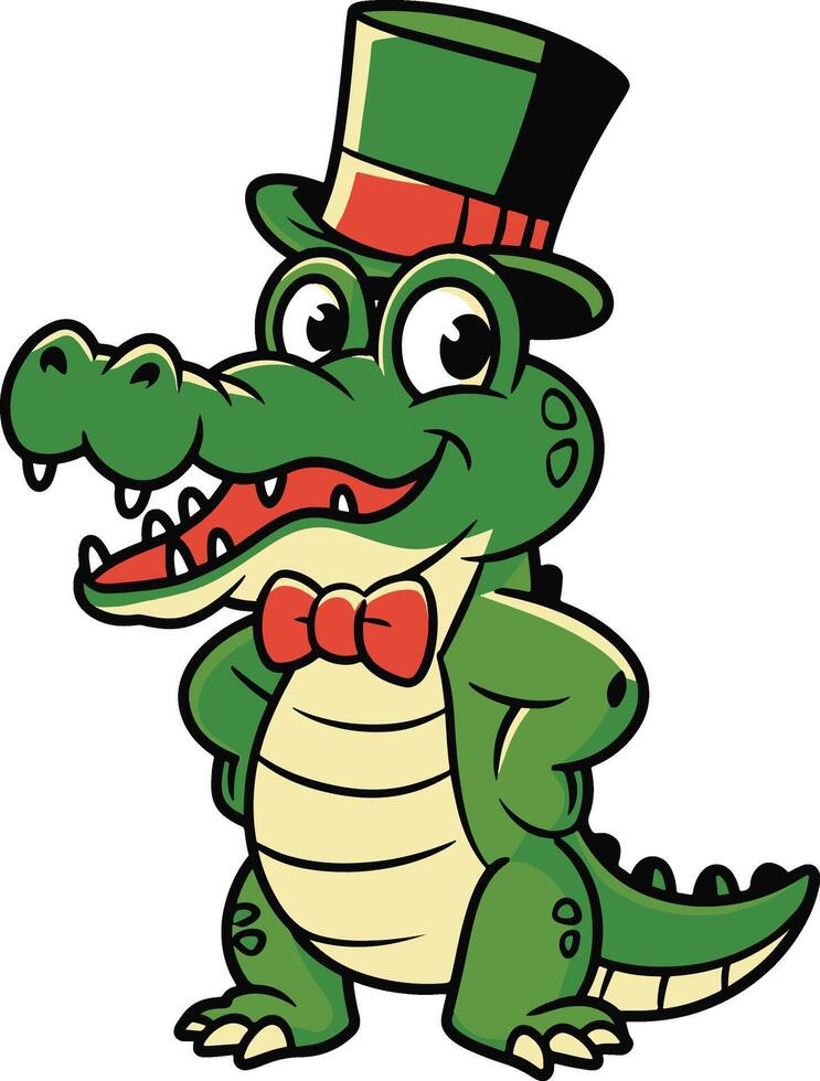 Crocodile art illustration, crocodile . Ai generate vector