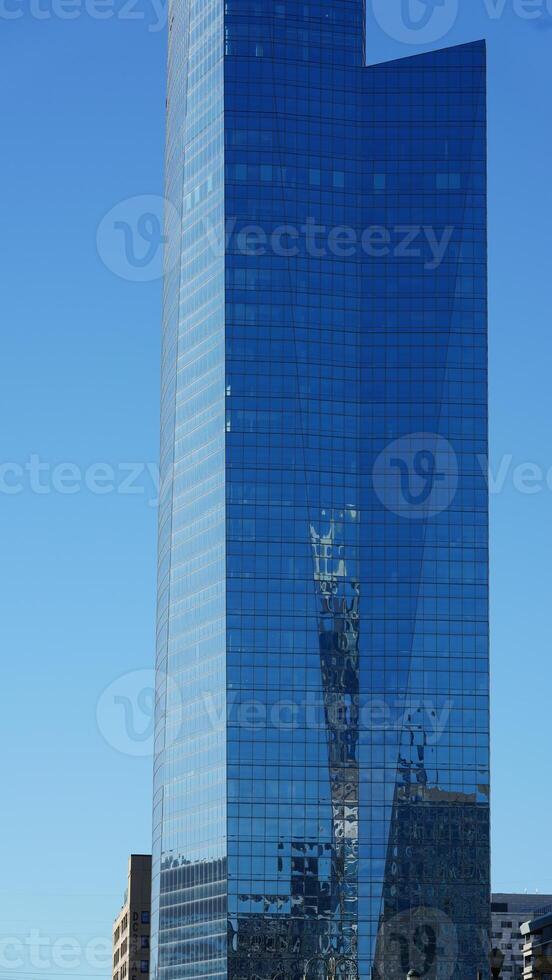 The beautiful Philadelphia city view with the warm sunlight on it photo