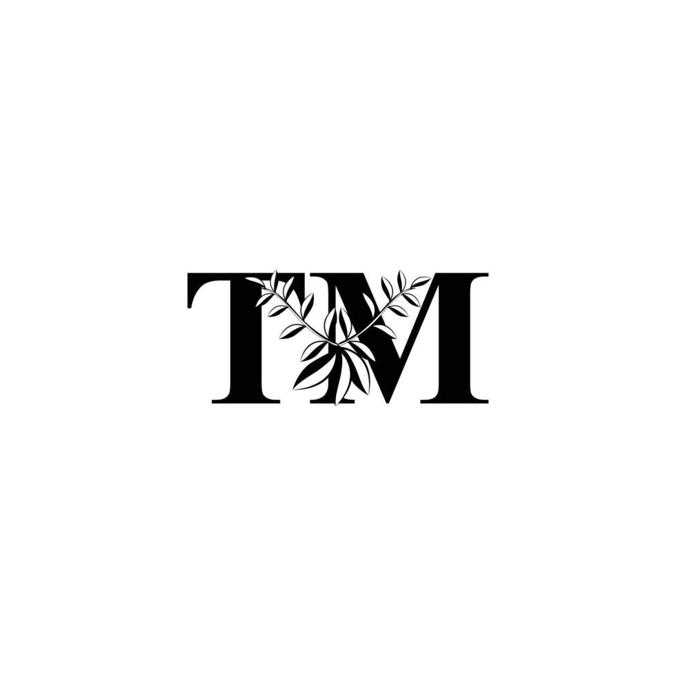 Abstract letter Leaf TM logo. This logo icon incorporate with abstract shape vector