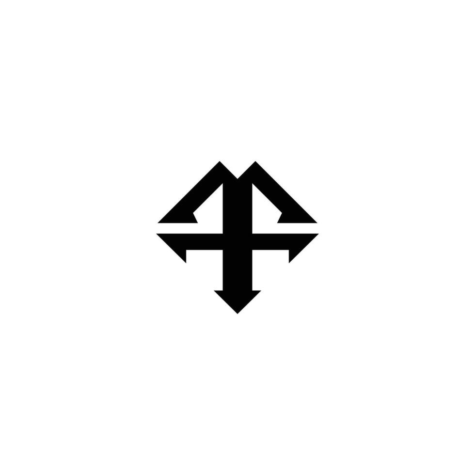 Letter MT TM Simple Modern Logo. Initials Letter logo TM, MT, T and M vector