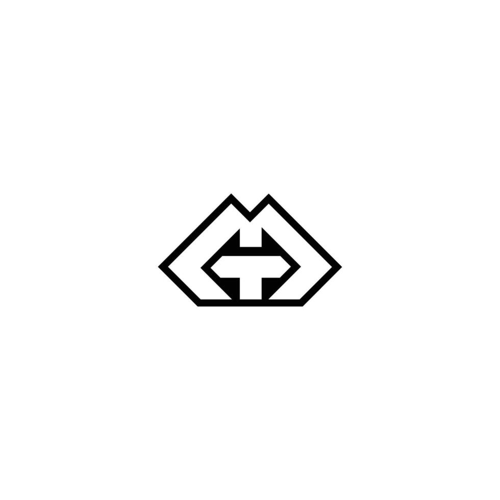 Initial letter TM logo design creative modern symbol icon monogram. Linked letter MT logo design. vector
