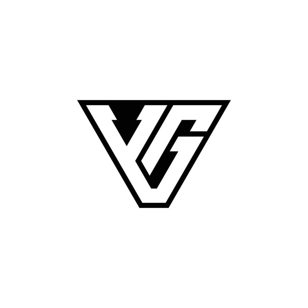 YG Logo Design YG Letter Logo Illustration. Gradient yg logo template vector