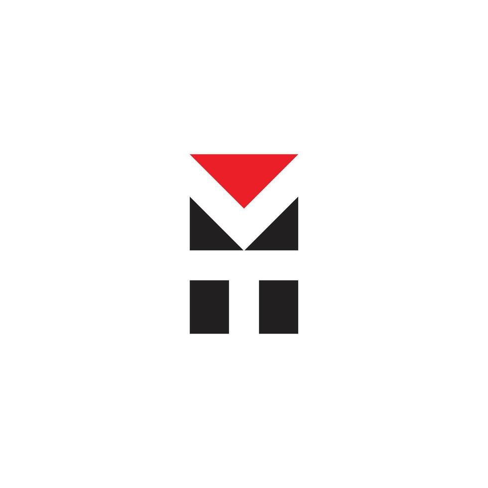 MT or TM Creative Modern Letters Logo Design Element vector
