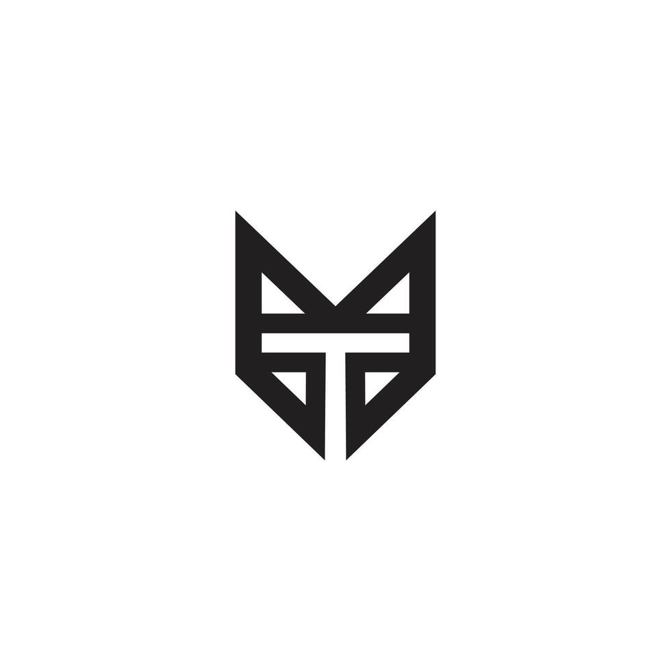 TM Symbol trademark on white Background. TM or MT logo and icon design vector