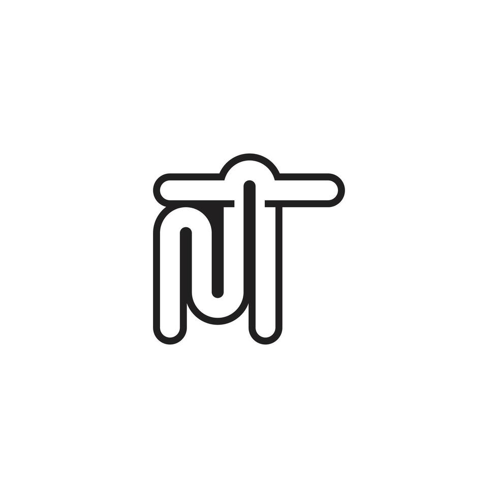 Tm logo air logo. TM or MT logo and icon design vector