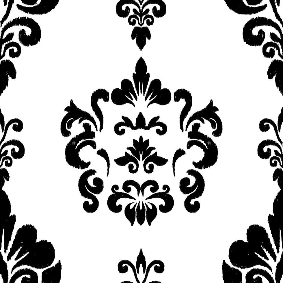 seamless pattern black and white tattoo background vector