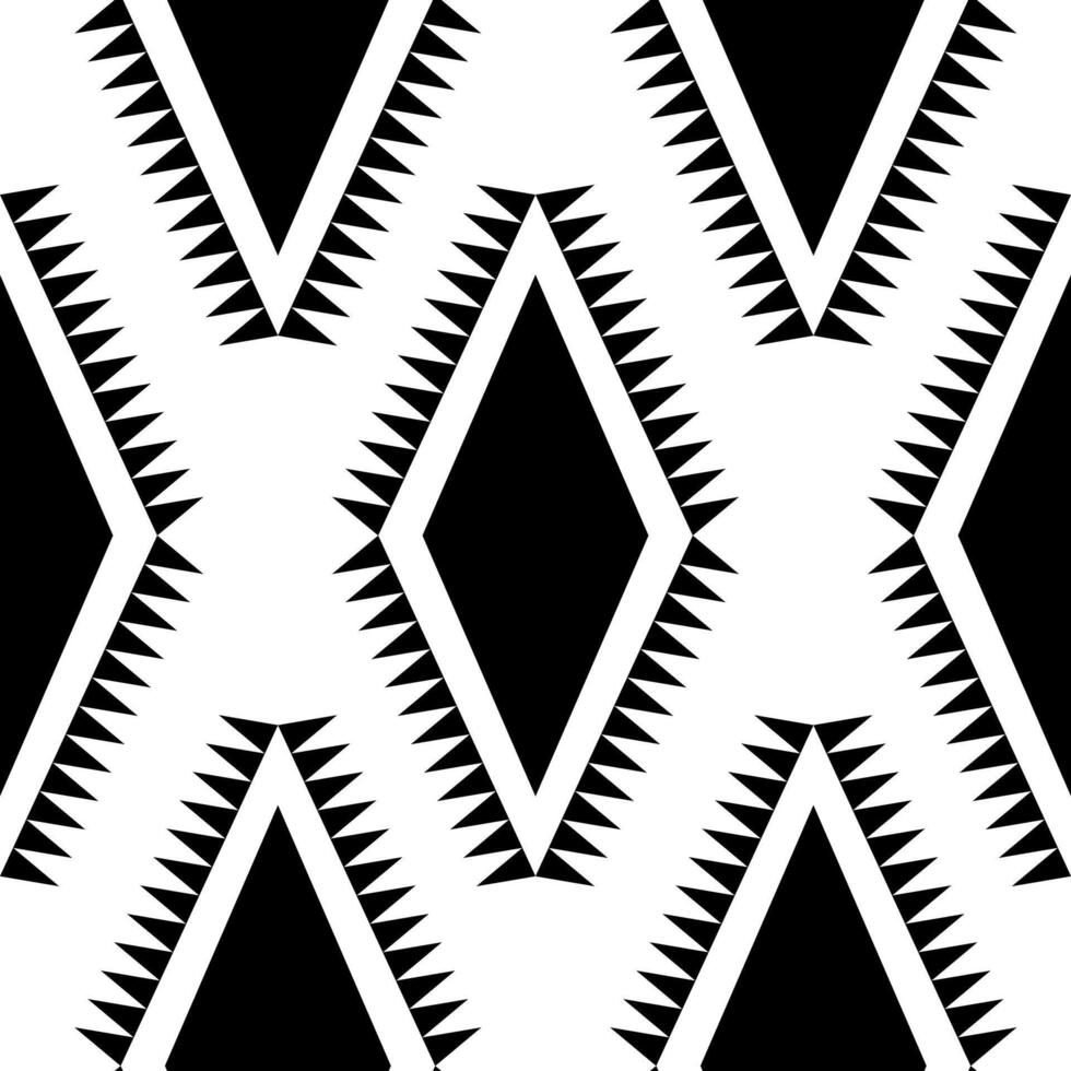 seamless pattern black and white geometric background vector
