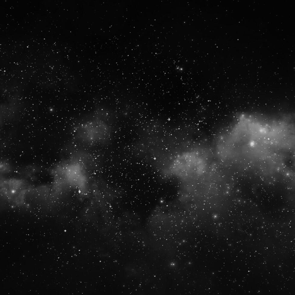 black and white image of the night sky photo