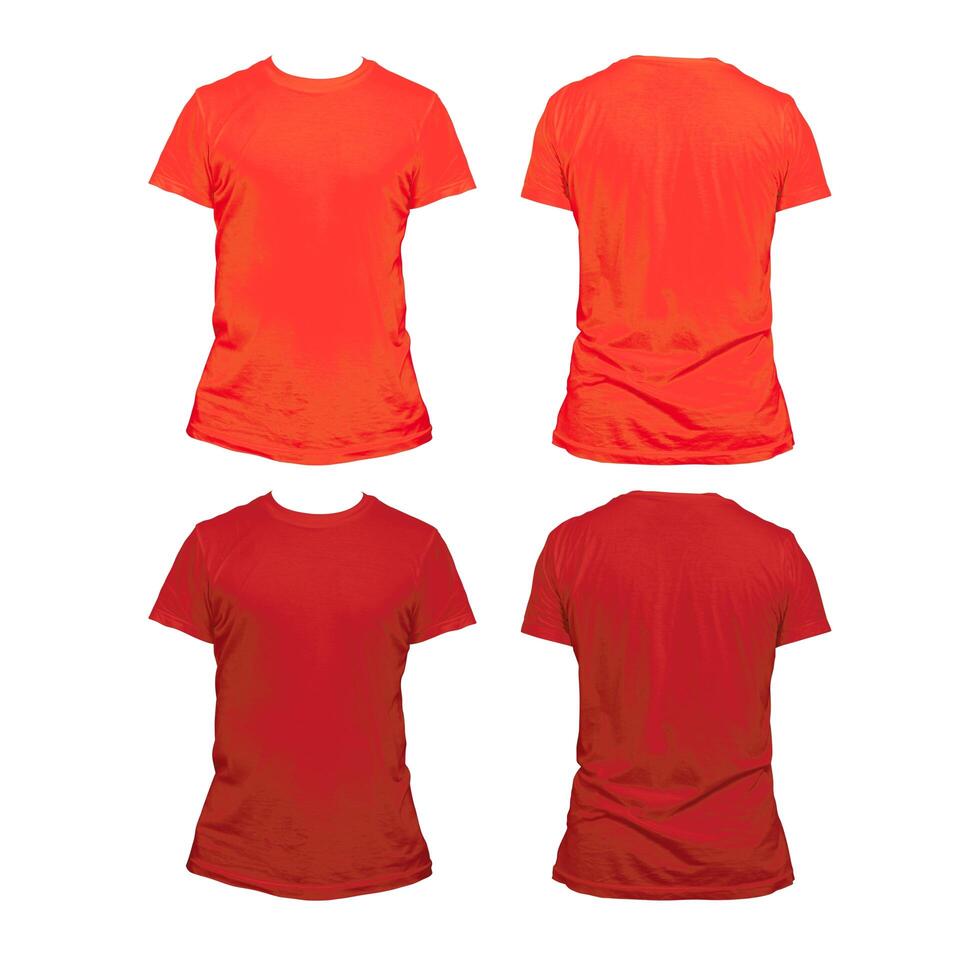 red t - shirt template design image photo