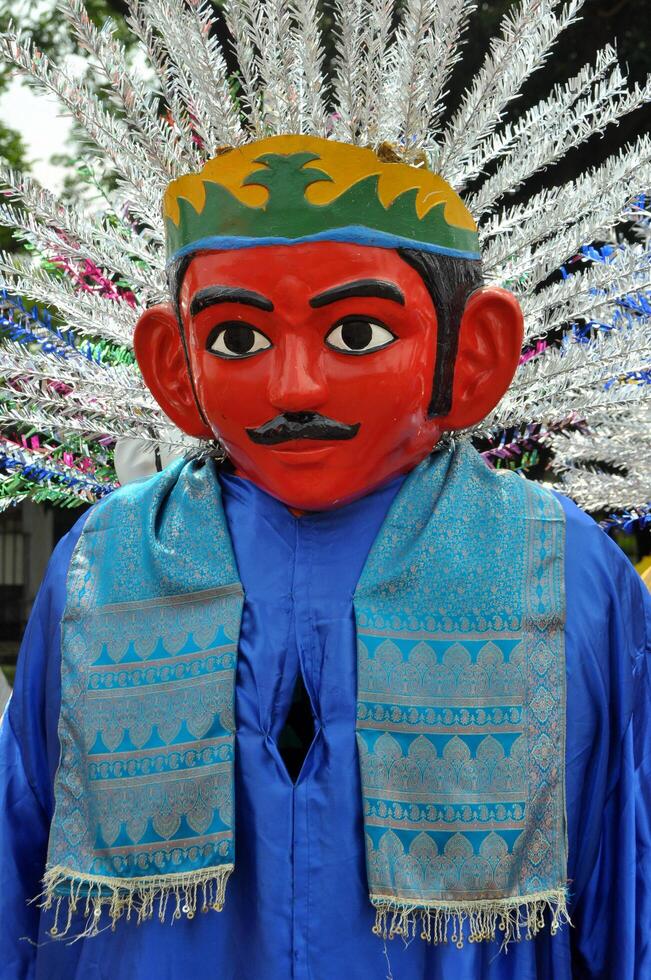 Ondel ondel puppet from betawi culture Jakarta Indonesia photo