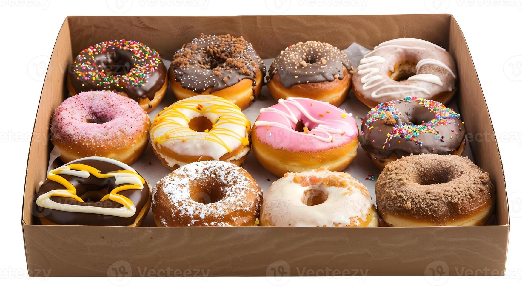 A box of assorted donuts photo