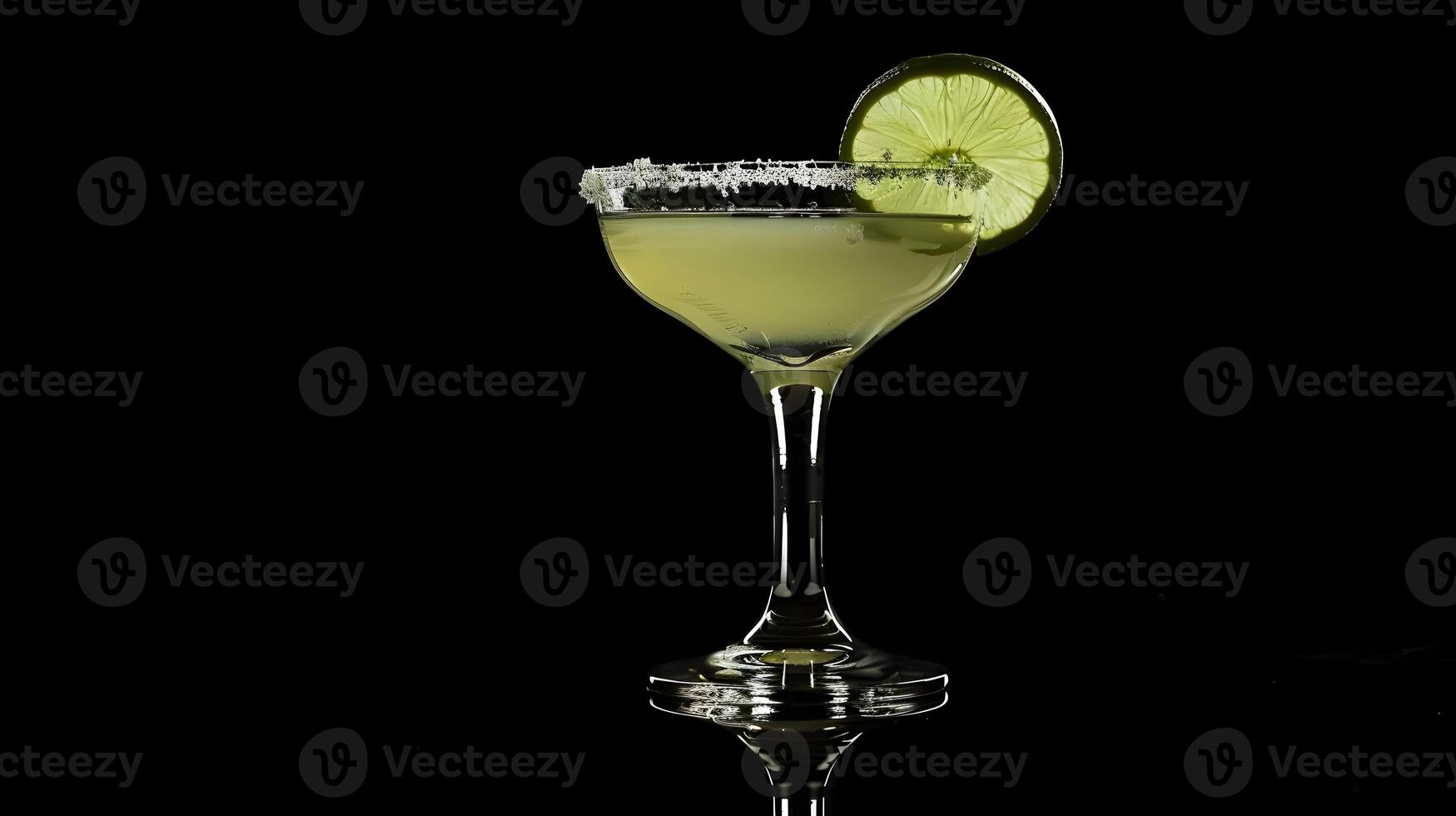 A margarita with lime slice on top photo