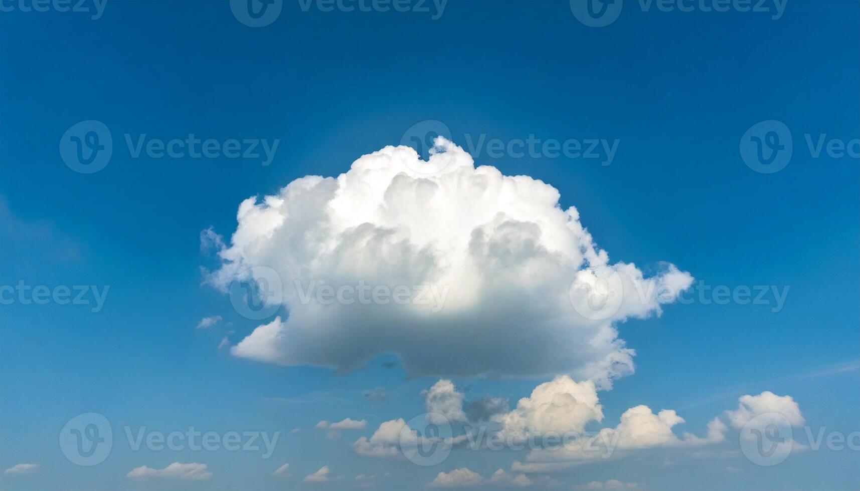 Puffy cloud in sky in summer, asciano, province of siena photo
