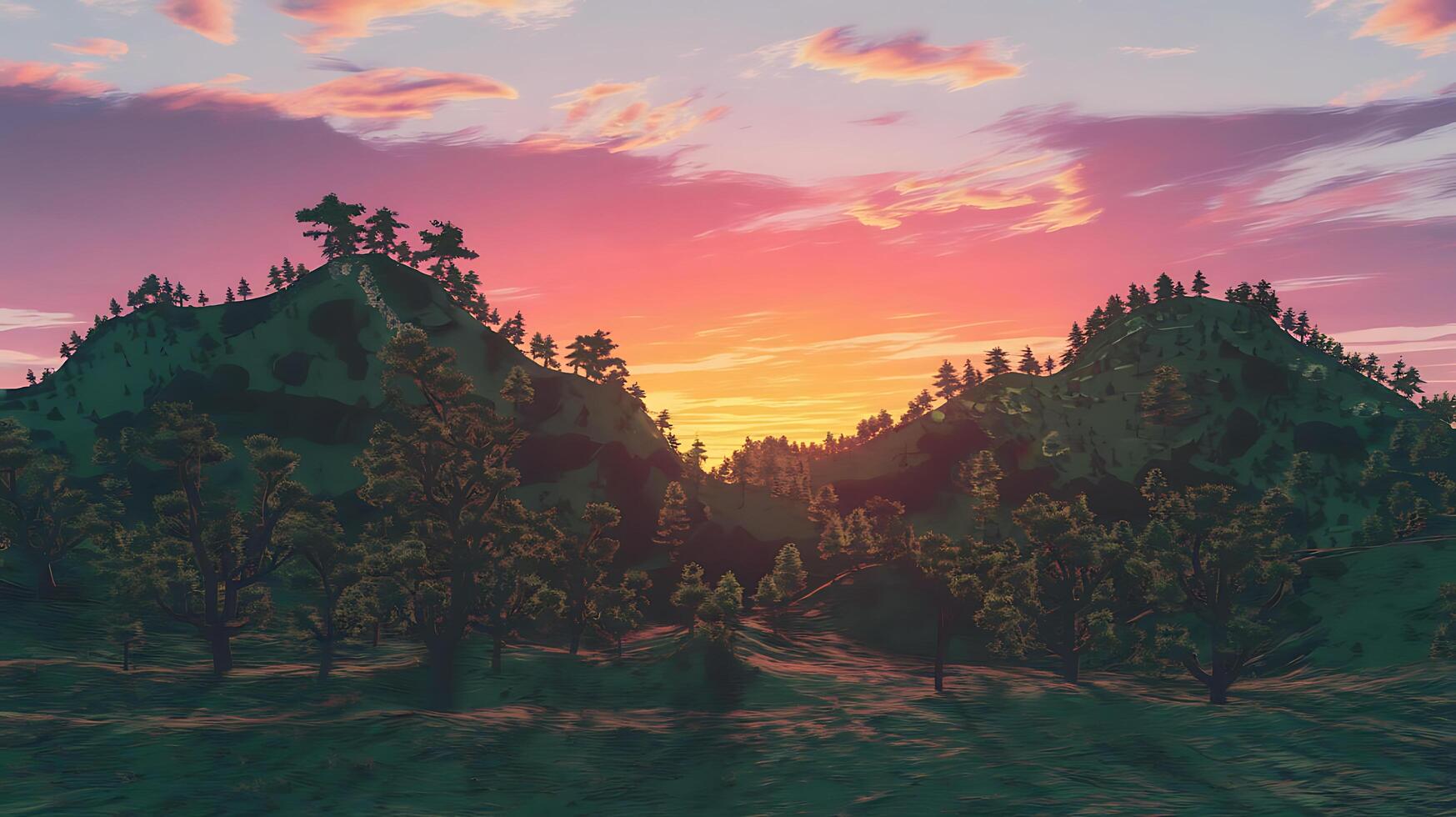 Embers of the Evening A Mountain Sunset photo