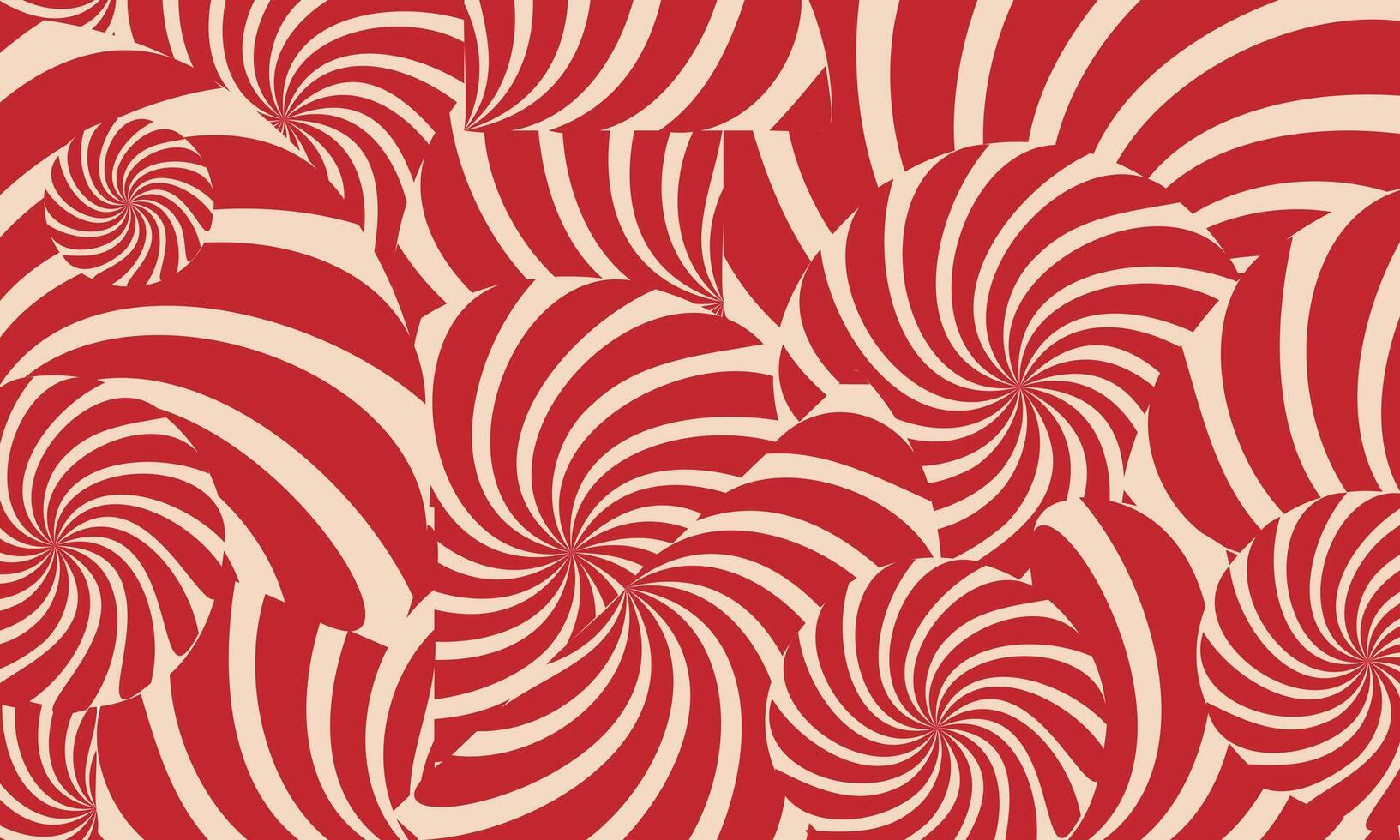 abstract futuristic red white striped spiral background vector