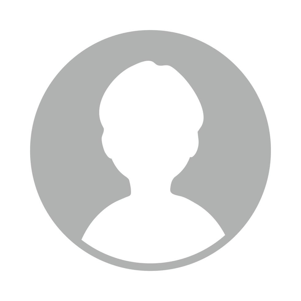 Default Male Boy Avatar Profile Icon, Suitable for Social Media Chat Online vector