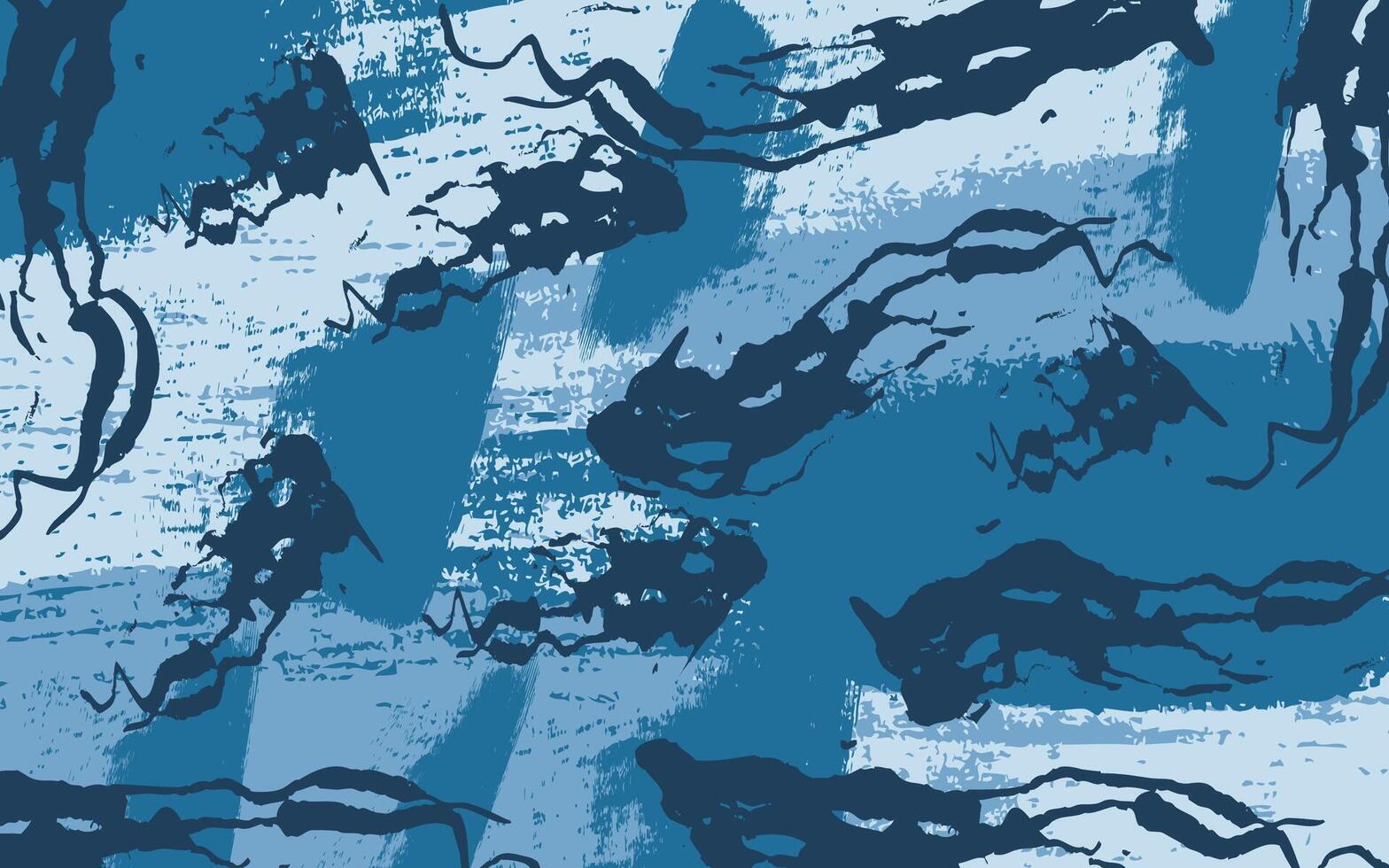 Blue Military Camouflage Abstract art, suitable for naval forces in the ocean vector