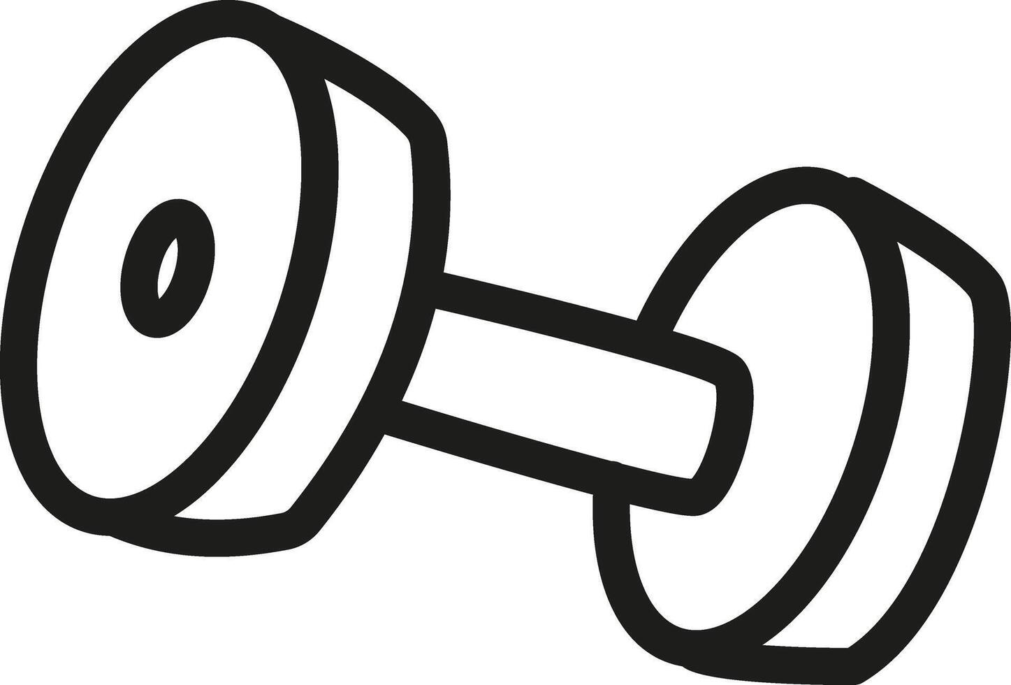 Workout Dumbbell Icon. Illustration Dumbbell for the Gym. vector
