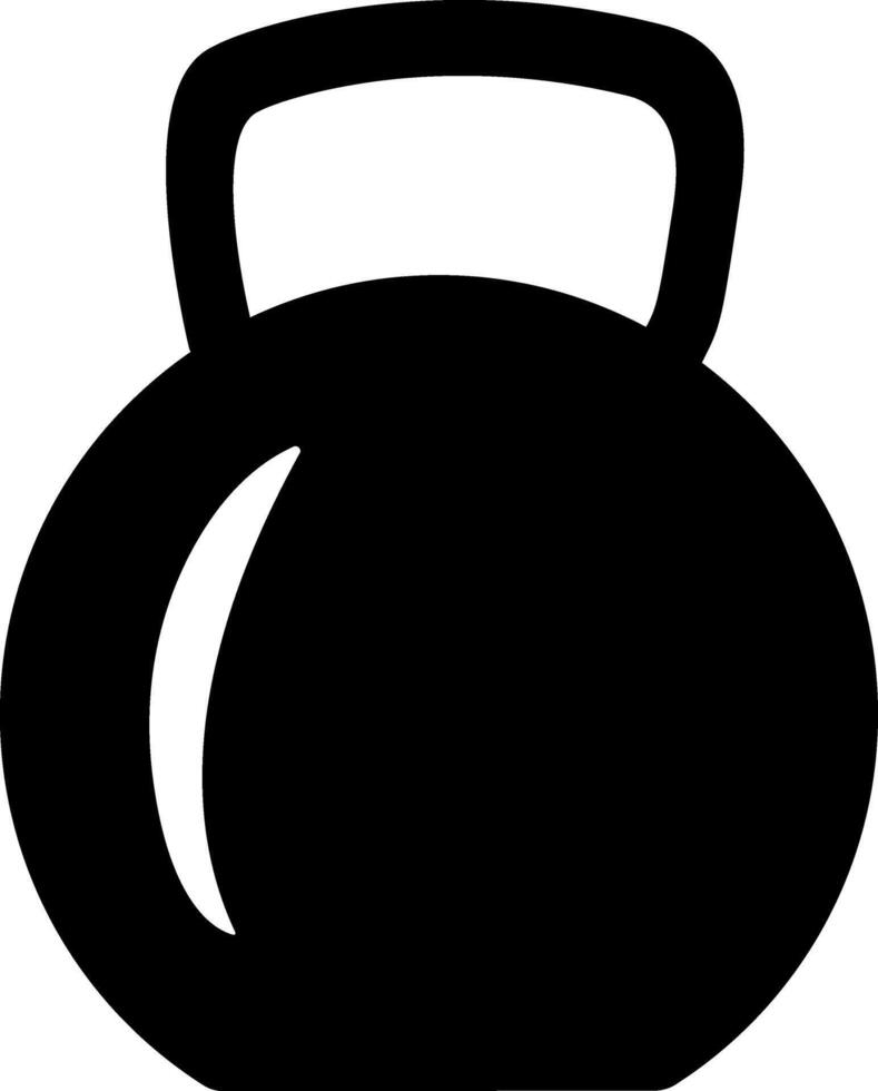 Sport Kettlebell Black Icon. Illustration of Kettlebells for Workouts vector