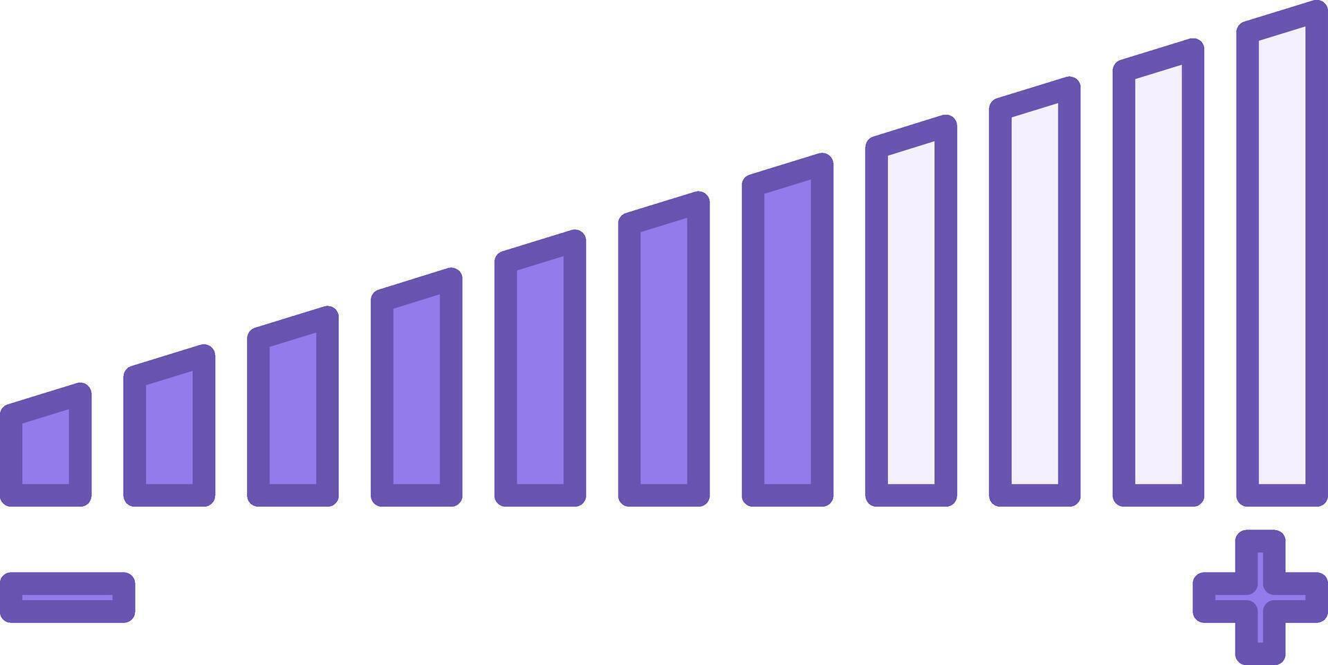 Colored Volume Icon. Volume Dynamics Icon. Plus and Minus Sound Volume. Social Networks Concept vector