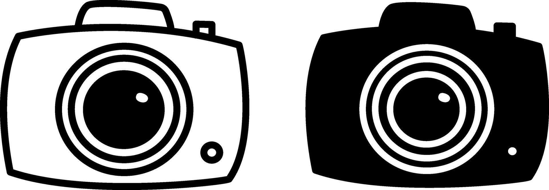 Camera icon. Photographer logo. Illustration of Pocket Digital Camera. Trendy Symbol For Website Design vector