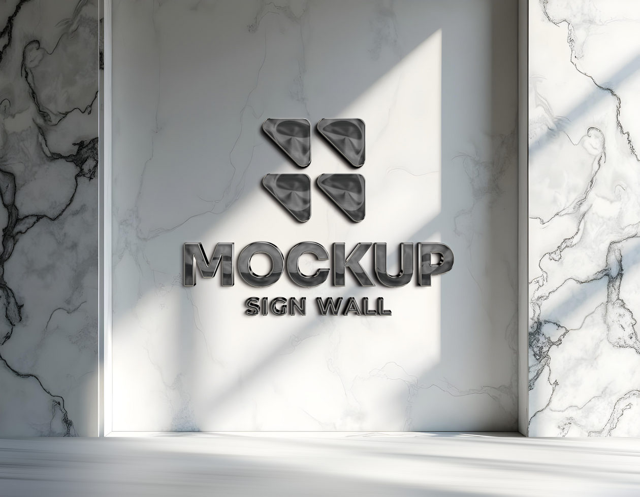 Wall Signs and Facade Logo Mockups psd