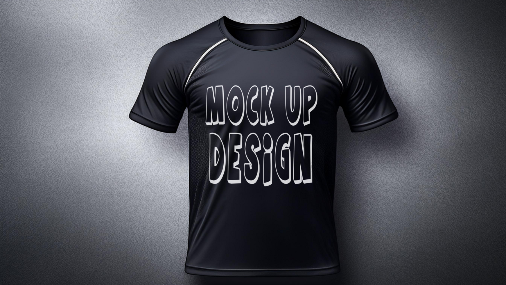 Black t - shirt mockup psd
