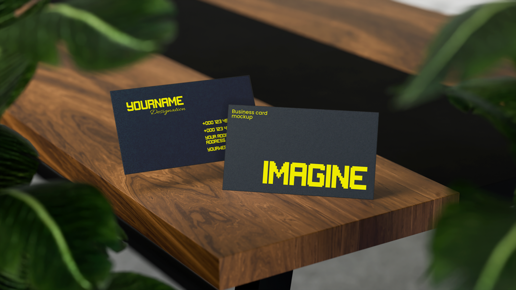 Modern Business card Mockup Design psd