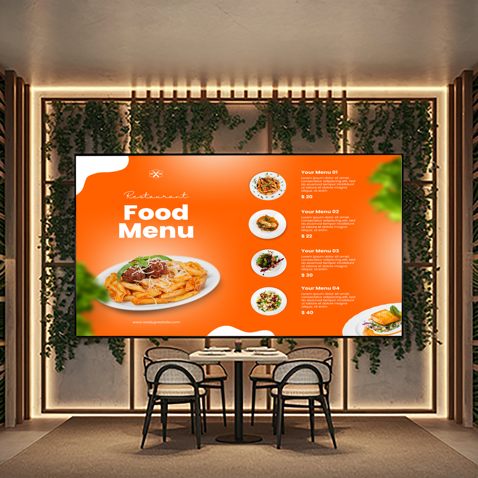 Digital screen tv mockup realistic psd