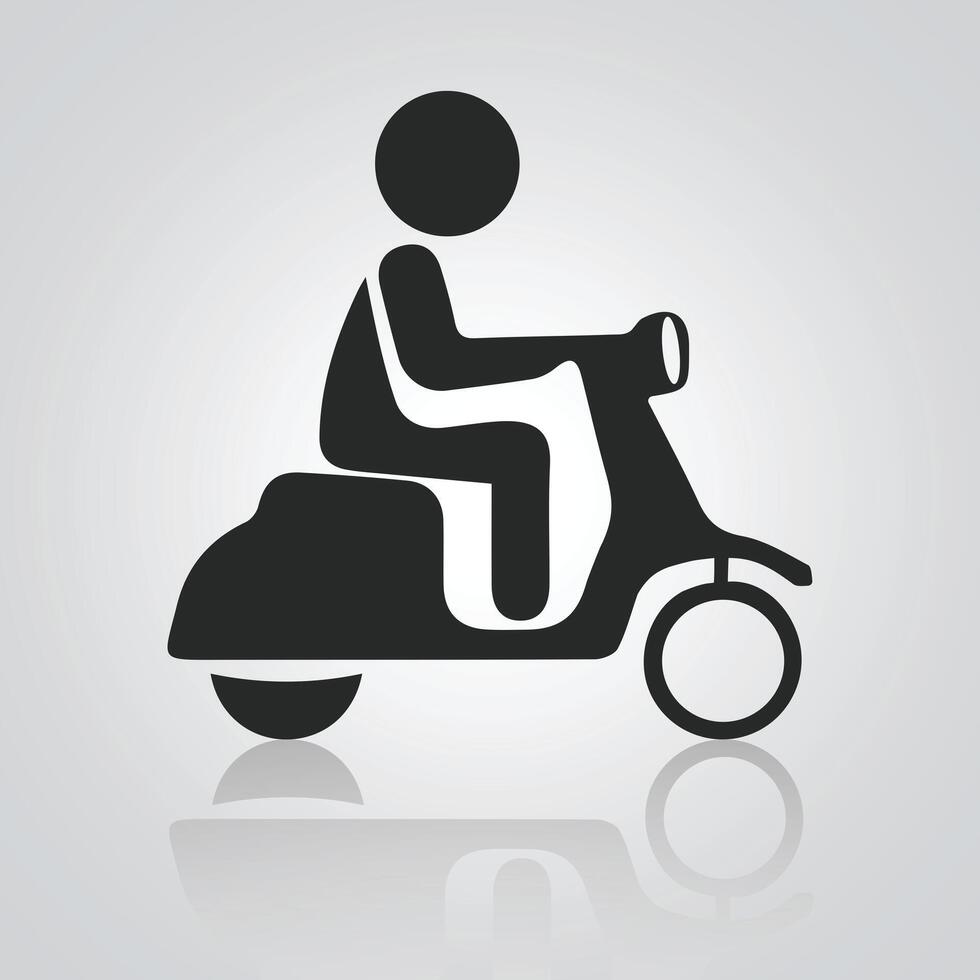 Moto Delivery icon. Simple element delivery collection. Creative Moto Delivery icon for web design vector