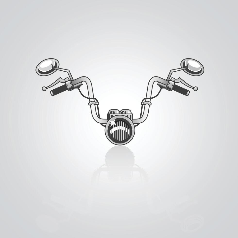 Sport motorcycle icons, vintage motorcycles, unique icons, bike logos with a silver background vector