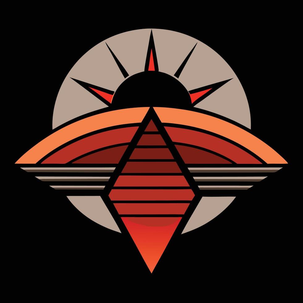 The logo for the band is a red and orange triangle vector