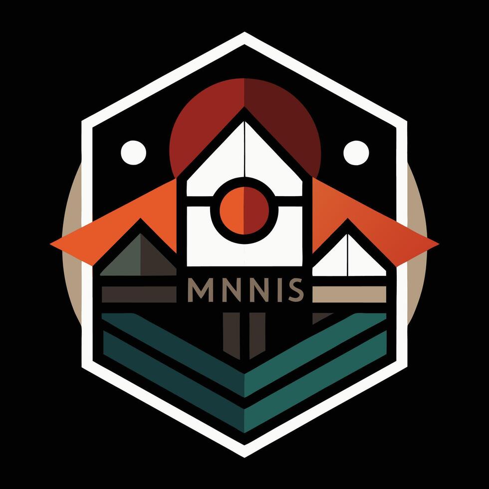 The logo for mnis, a nonprofit organization vector