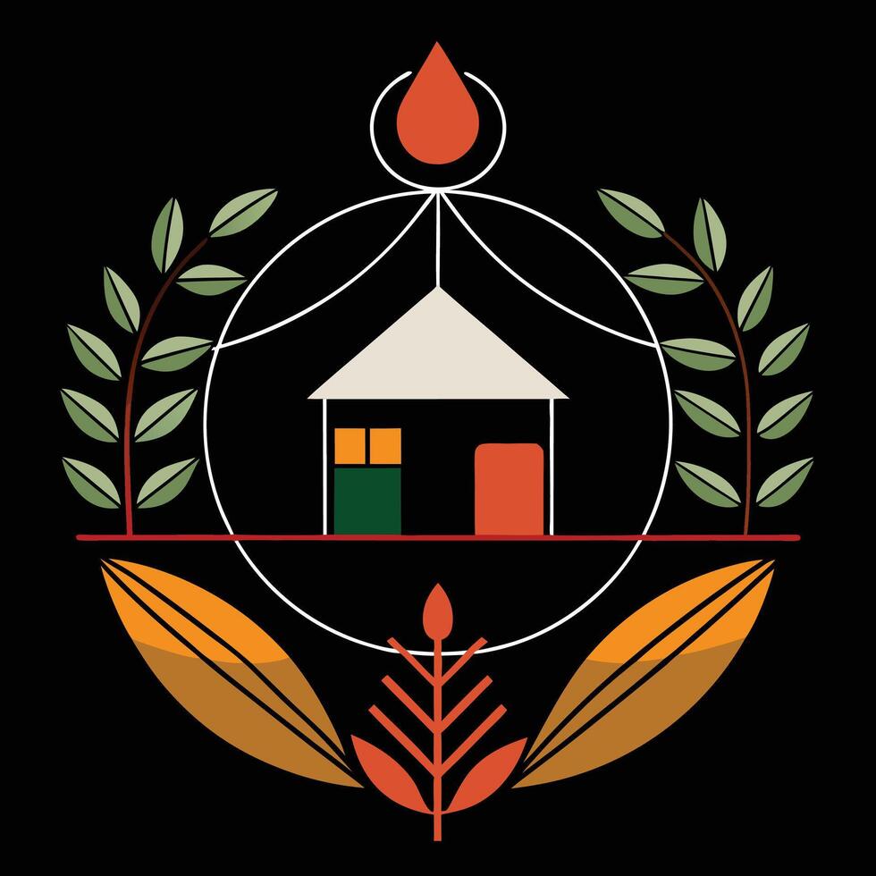 The logo for the international organization for the promotion of rural development vector