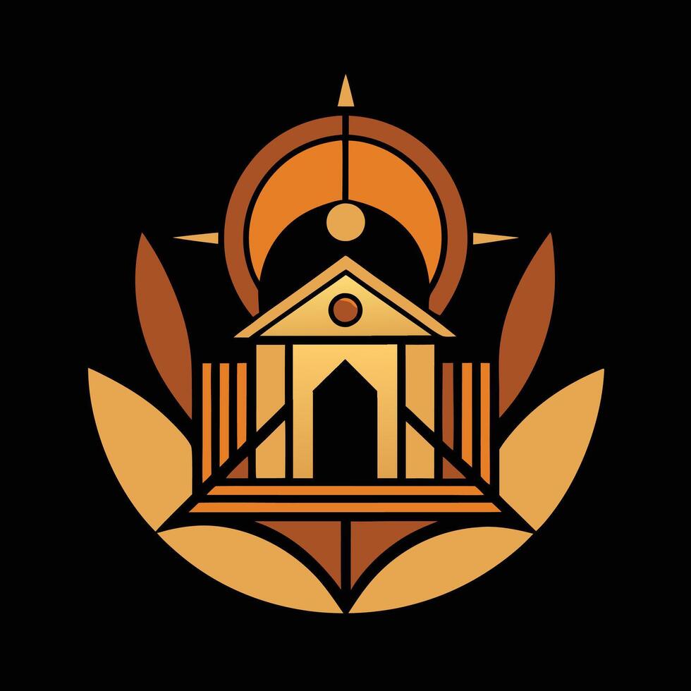 The logo for the church of the holy spirit vector