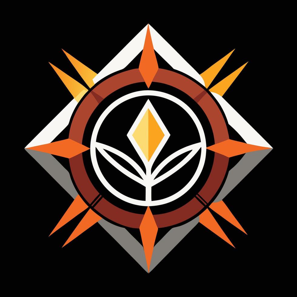 The logo for the game is a sun with a flower in the center vector