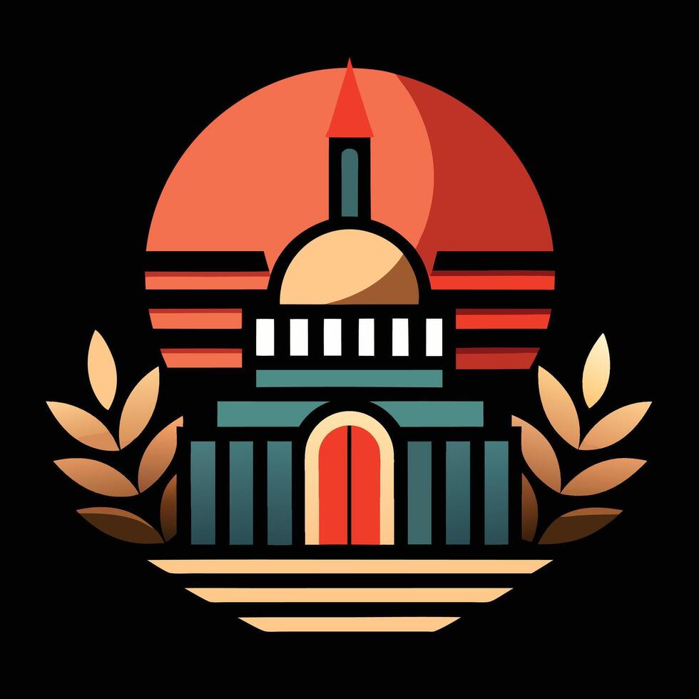 The logo for the city of washington vector
