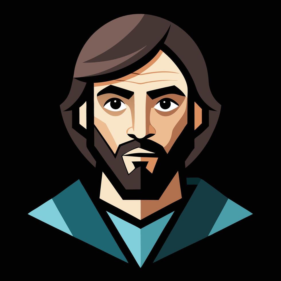 Jesus avatar icon vector