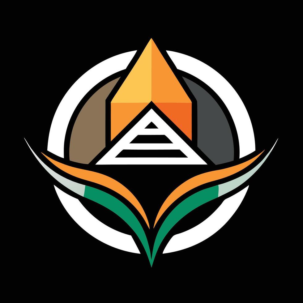 The logo for a company called egyptian pyramid vector