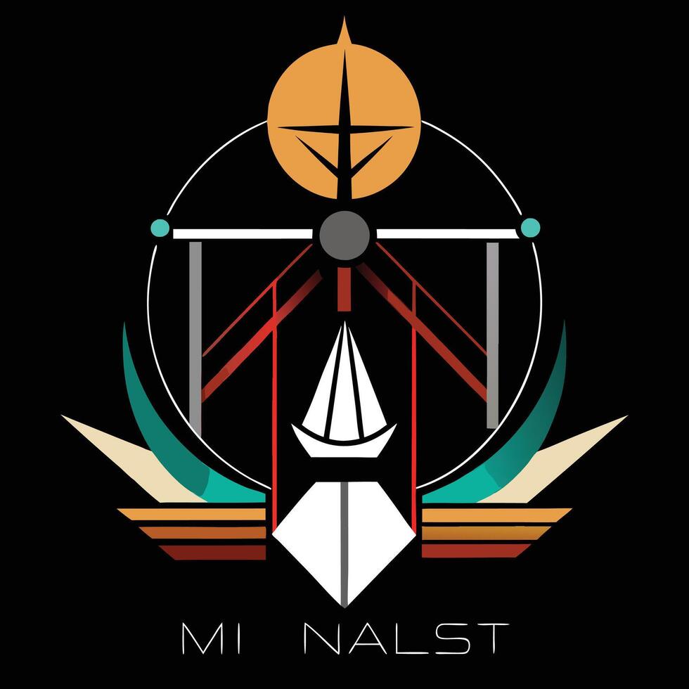 The logo for mi nalst vector