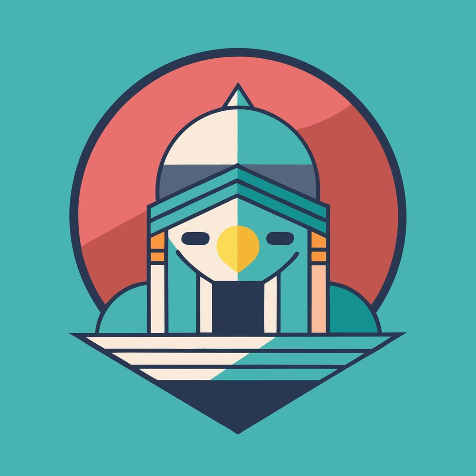 An illustration of a man in a hat vector