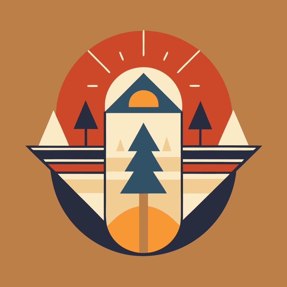 A logo for a company that makes camping gear vector