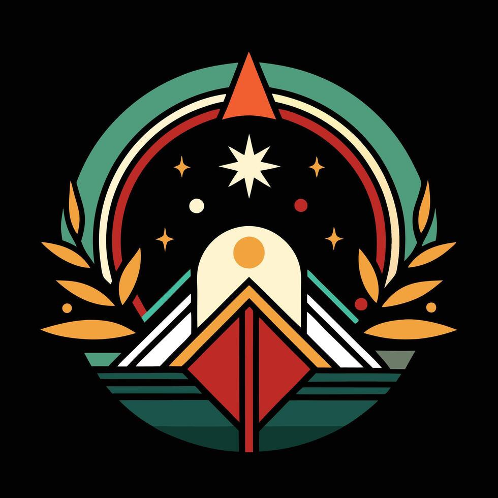 The logo for a space themed clothing brand vector